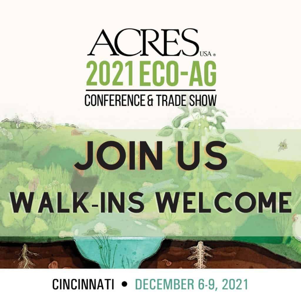 walk-ins welcome eco-ag graphic